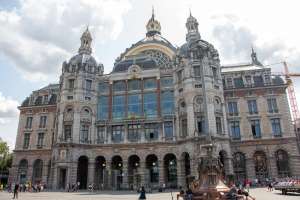 antwerp train station in belgium