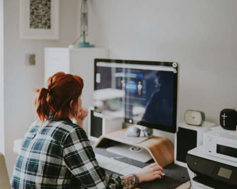 woman browsing on the internet