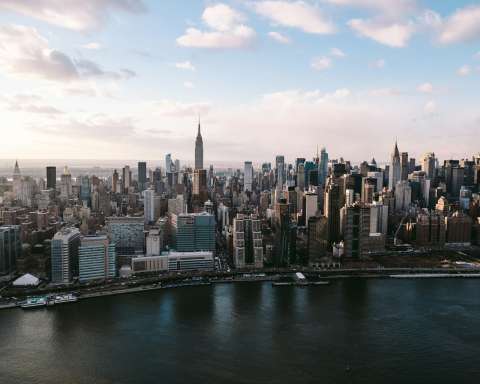 aerial photography of Empire State building